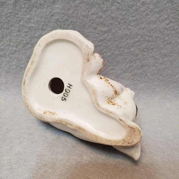 Vintage Lefton Kitty Cat Salt or Pepper Shaker, Sleeping Kitten Figurine, 1960s - Picture 6 of 7